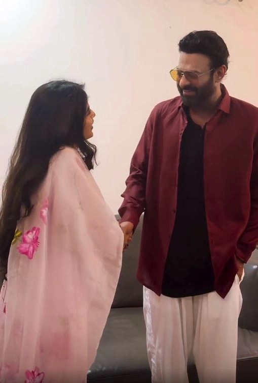 Prabhas Meets lady Fan