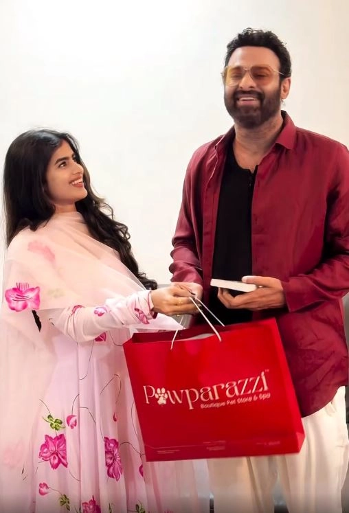 Prabhas Meets lady Fan