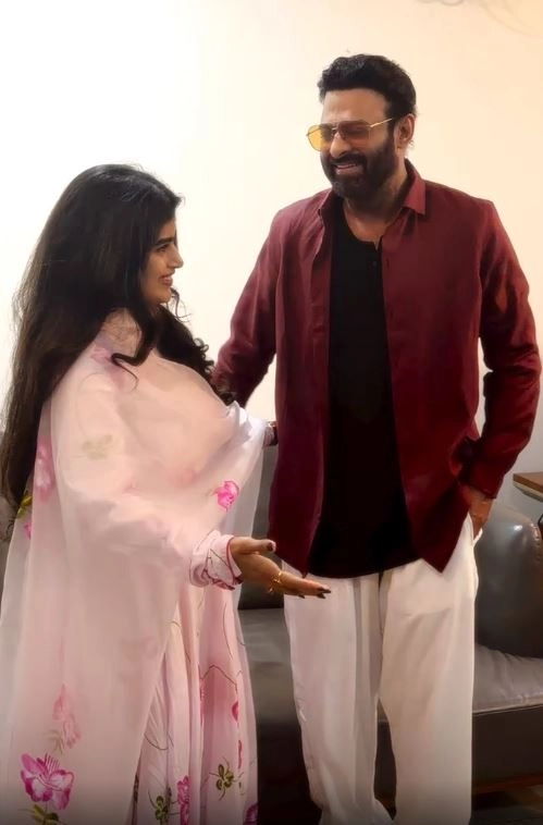 Prabhas Meets lady Fan