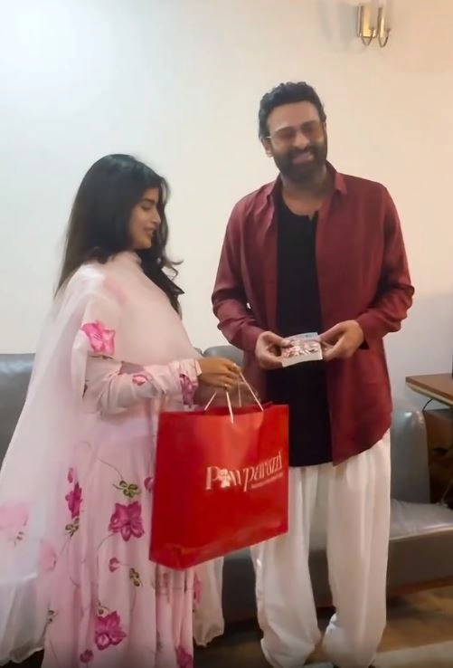 Prabhas Meets lady Fan