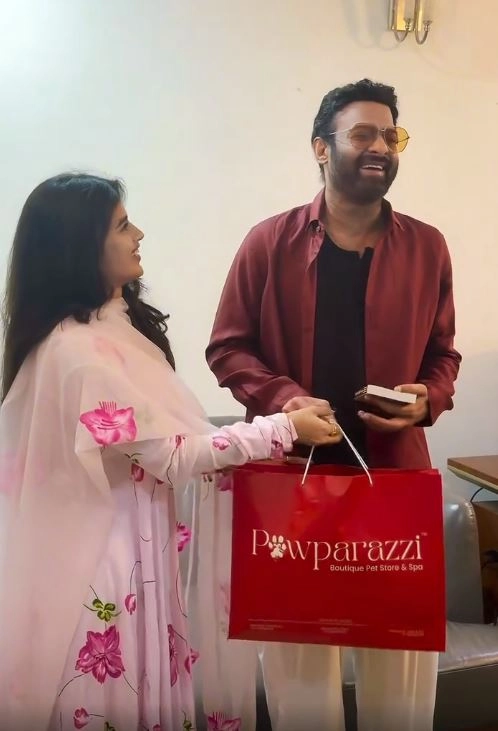 Prabhas Meets lady Fan