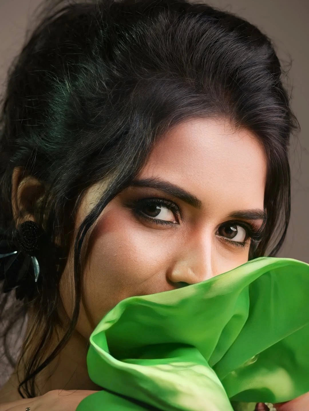 Bigg Boss Fame Priyanka Jain Stills in Green Dress