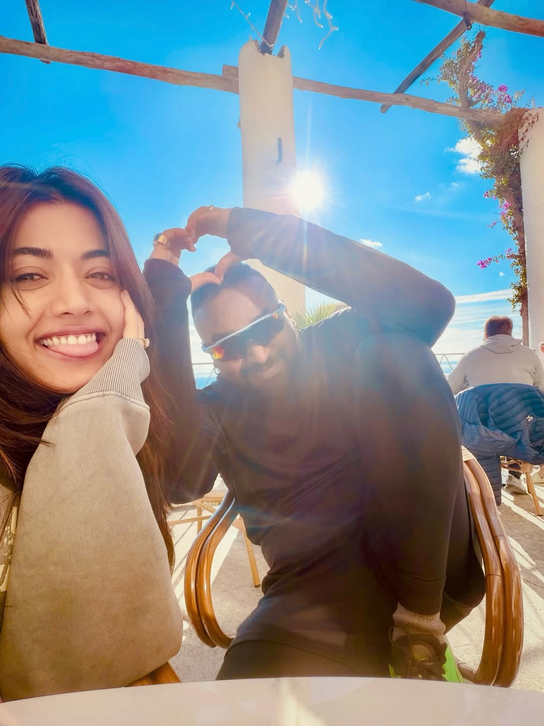 Rashmika Mandanna Vijay Deverakonda Rome Vacation Photos