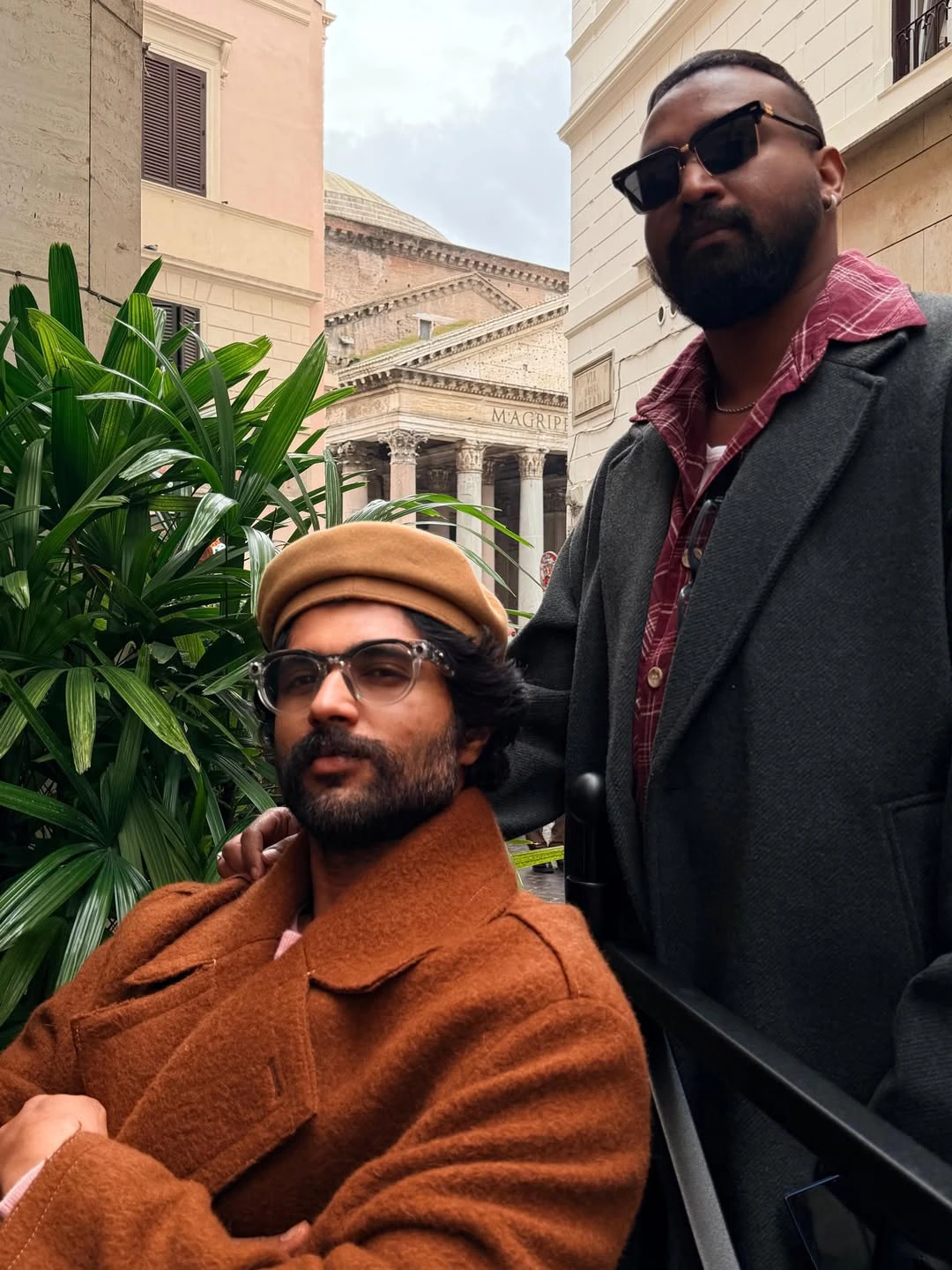 Rashmika Mandanna Vijay Deverakonda Rome Vacation Photos