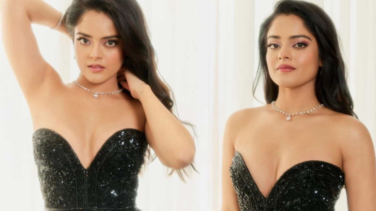 Riddhi Kumaar : బ్లాక్ డ్రెస్ లో అందాలు ఆరబోస్తున్న రాజాసాబ్ భామ.. రిద్ధి కుమార్ ఫొటోలు వైరల్..
