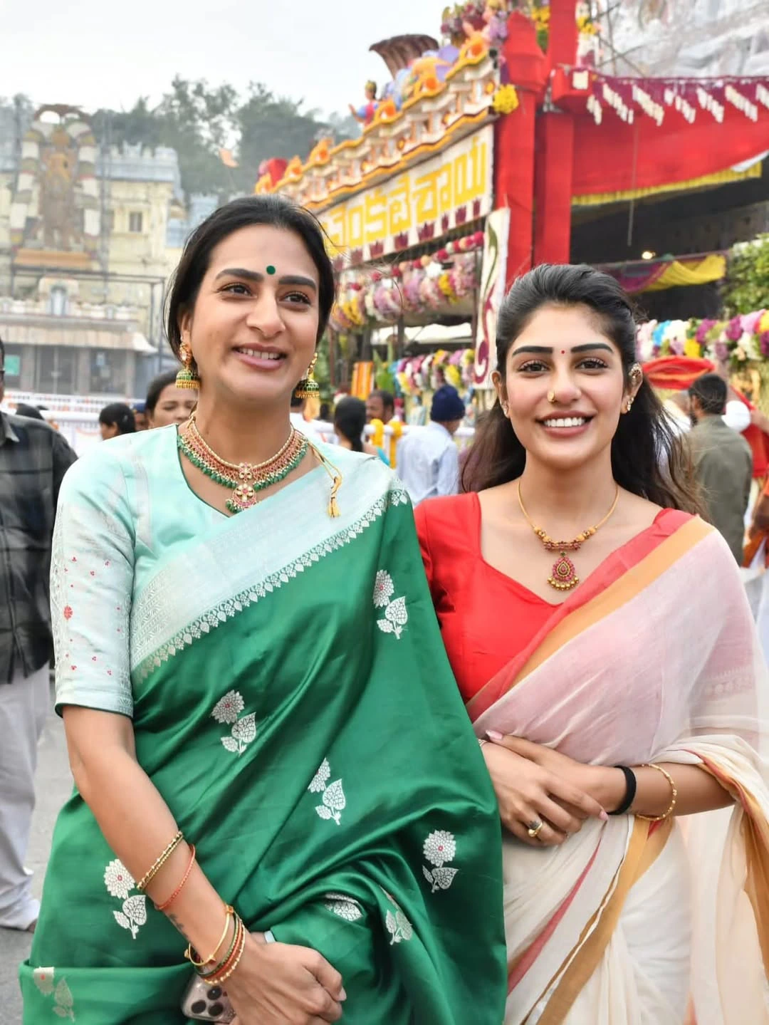 Supritha and Surekhavani Visits Tirumala Temple