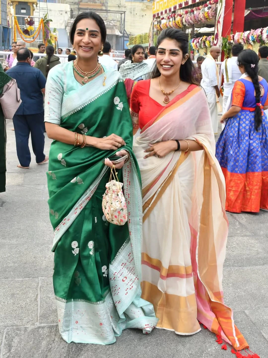 Supritha and Surekhavani Visits Tirumala Temple