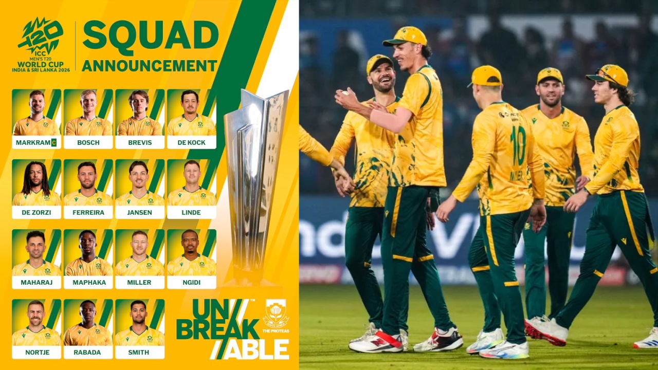 T20 World Cup 2026 : టీ20 ప్ర‌పంచ‌క‌ప్ కోసం ద‌క్షిణాఫ్రికా జ‌ట్టు ప్ర‌క‌ట‌న‌.. స్టార్ ఆట‌గాళ్ల పై వేటు.. బ‌ల‌మైన జ‌ట్టు అంటూ..