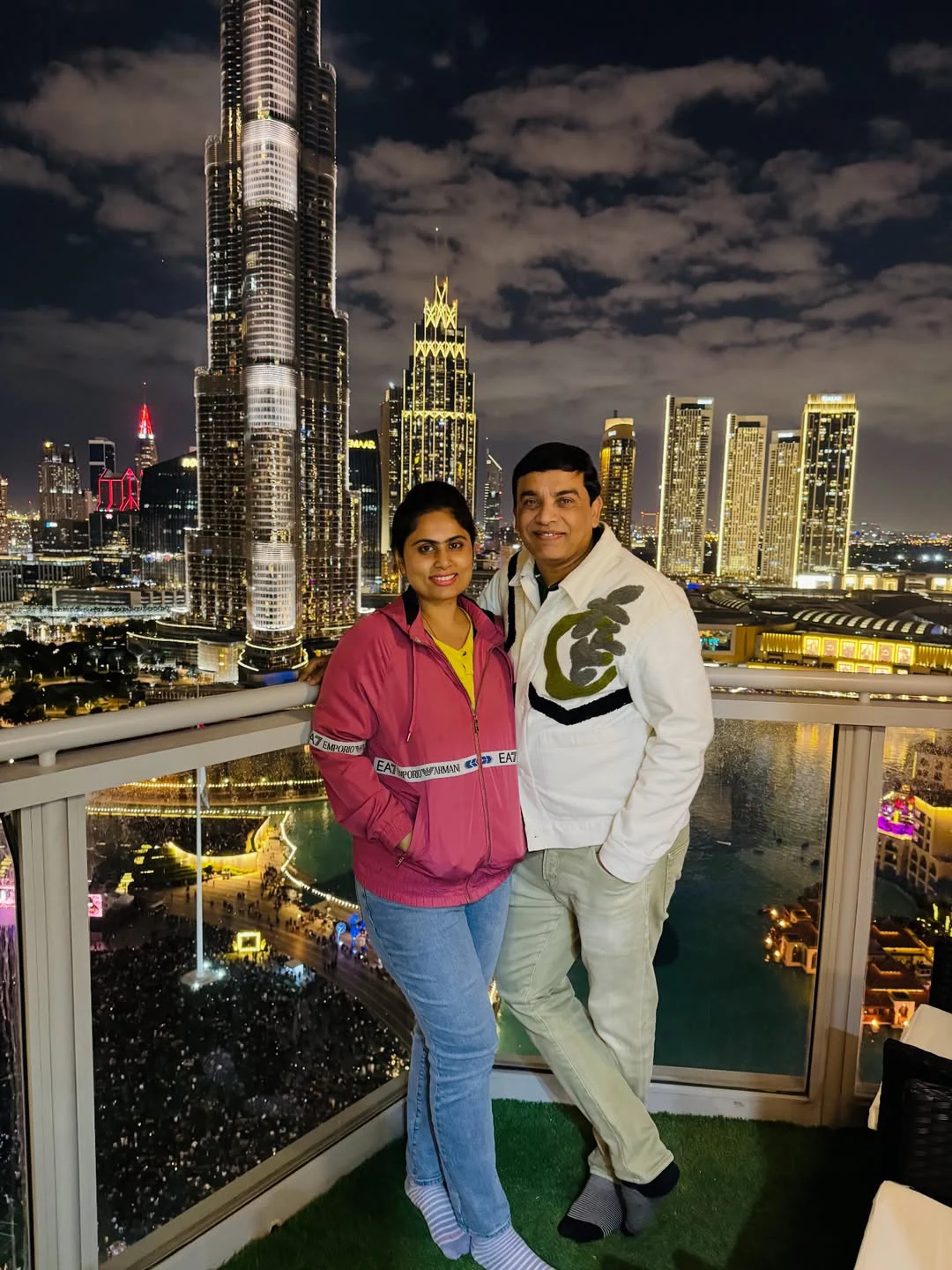 Dil Raju Enjoying Vacation in Dubai with his Wife Tejaswini Vygha and Son on New Year