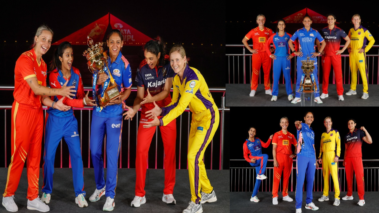 WPL 2026 : డబ్ల్యూపీఎల్ 2026 ట్రోఫీతో కెప్టెన్ల ఫోజులు.. ఫోటోలు వైర‌ల్‌