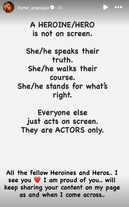 Anasuya Bharadwaj Reactions on Heroine Comments 